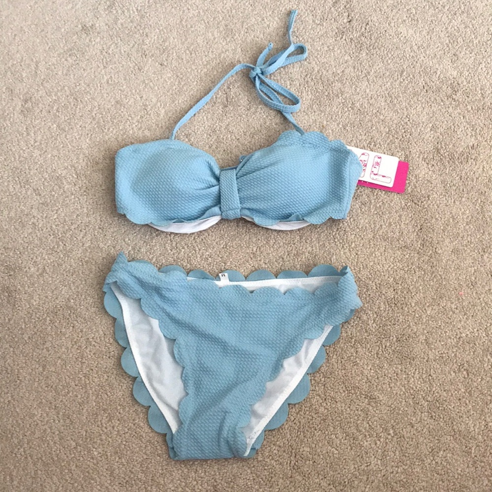 Light blue swimsuit